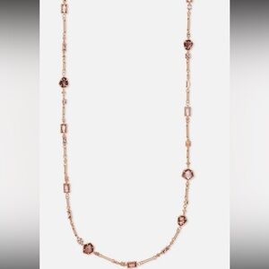 Kendra Scott Rose Gold Yazmin 38” Gemstone Gorgeous Necklace with Shapes